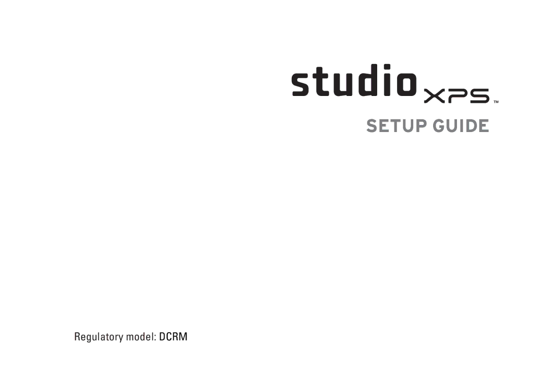 Dell DCRM, 0NWK08A01 setup guide Setup Guide 